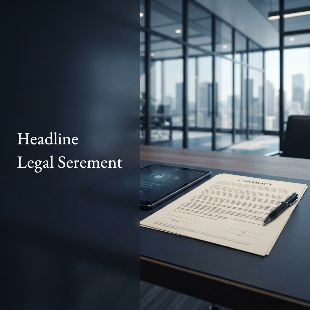 Professional legal agreement representing terms and conditions for consulting services